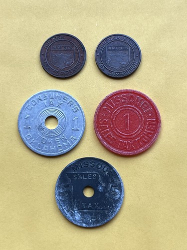 Lot vintage sales tax - of,