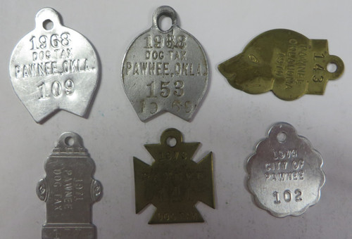 Vtg lot dog - dog, tag